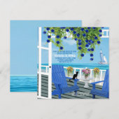 Strand dek uitnodiging (Voorkant / Achterkant)