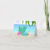 Strand Denken aan U Kaart met strandstoelen (Voorkant)