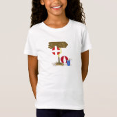 Strand Deze Kant Op T-shirt (Voorkant)