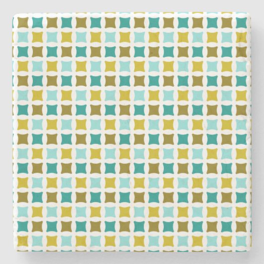 Strand Diamanten Stenen Onderzetter (Voorkant)