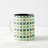 Strand Diamanten Tweekleurige Koffiemok (Voorkant links)