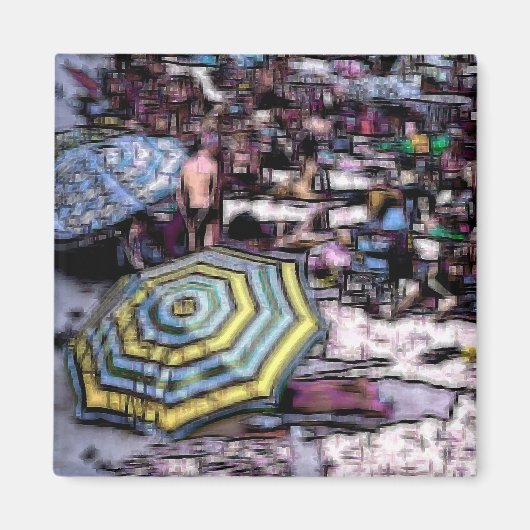 Strand digitaal effect van stijl "impressie" magneet (Voorkant)