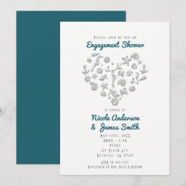 Strand Dingen Diamant Hart Elegant Modern Kaart