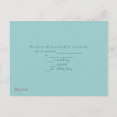 strand dock strand anchor nautical bruiloft rsvp uitnodiging briefkaart (Achterkant)