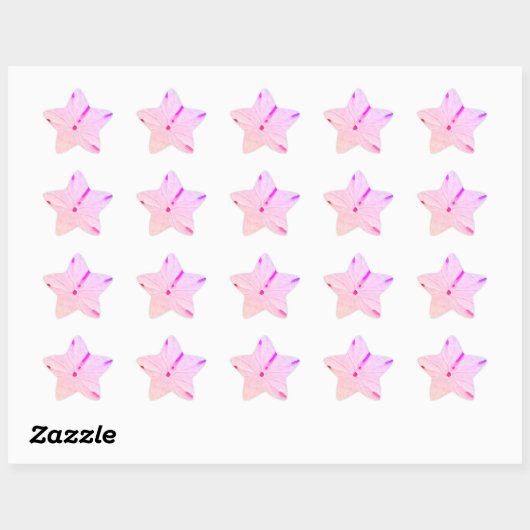 Strand Dollar Strand Coast Mode Meisjesachtig Roze Ster Sticker (Vel)