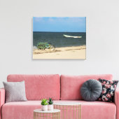 Strand driewieler - Progreso, Yucatan, Mexico Canvas Afdruk (Insitu (Woonkamer))