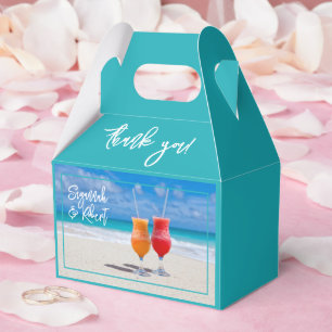 Strand Drinken Dank u bruiloft gunst dozen Bedankdoosjes