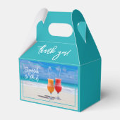 Strand Drinken Dank u bruiloft gunst dozen Bedankdoosjes (Voorkant Zijde)