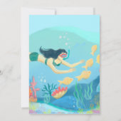 Strand Duiken Snorkelen Onder Het Zeeleven Kaart (Achterkant)