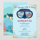 Strand Duiksport Snorkelen Onder Het Zeeleven Kaart (Voorkant / Achterkant)