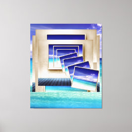 Strand: een Afbeelding binnen Canvas Afdruk