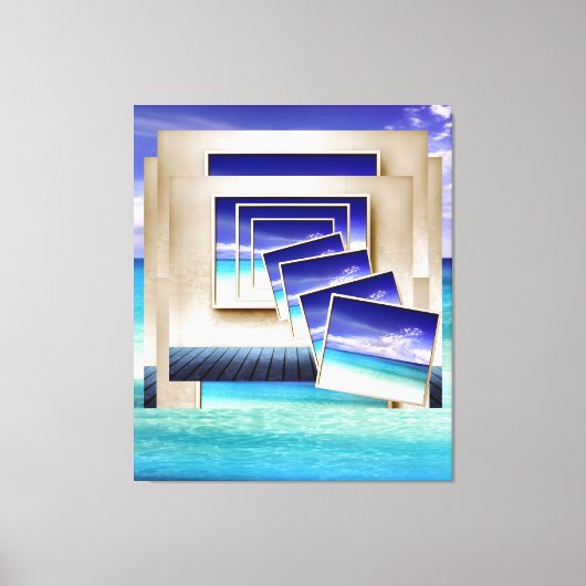 Strand: een Afbeelding binnen Canvas Afdruk (Voorkant)