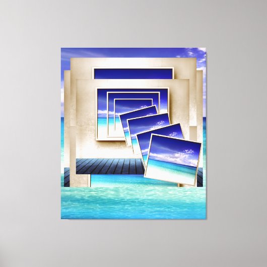 Strand: een Afbeelding binnen Canvas Afdruk (Voorkant)