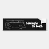 strand - een kamperbumper bumpersticker (Voorkant)