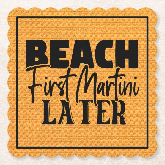 Strand eerste Martini later-76545 Kartonnen Onderzetters (Voorkant)