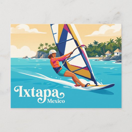 Strand El Palmar Mexico Briefkaart (Voorkant)