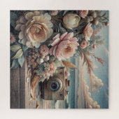 Strand en bloemen puzzel (Horizontaal)