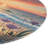 Strand en Bloemen Snijplank (Hoek)