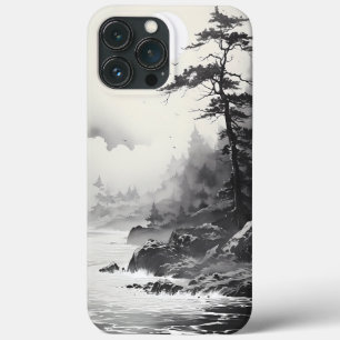 Strand en bos Inkt Stijl Graphic Case-Mate iPhone Case