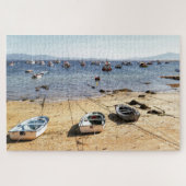 Strand en boten legpuzzel (Horizontaal)