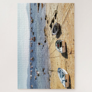 Strand en boten legpuzzel