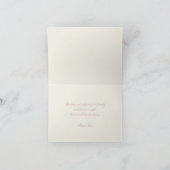  strand en Burlap Dank u Bedankkaart (Binnen)