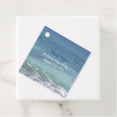 Strand- en golfterugbetuigingsetiketten bedankjes labels (In situ)