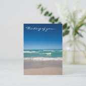 Strand en golven - Briefkaart (Staand voorkant)