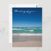 Strand en golven - Briefkaart (Voorkant / Achterkant)