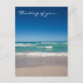 Strand en golven - Briefkaart (Voorkant)