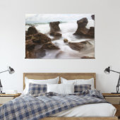 strand en golven van het Koraalpark Canvas Afdruk (Insitu (Slaapkamer))