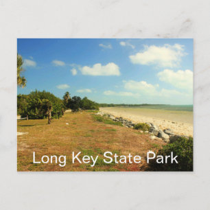 strand en gronden, Long Key State Park, Florida Briefkaart