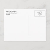 strand en gronden, Long Key State Park, Florida Briefkaart (Achterkant)