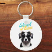 Strand en Honden Sleutelhanger (Voorkant)