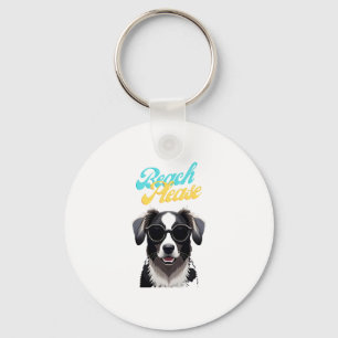 Strand en Honden Sleutelhanger