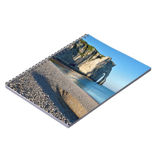 strand en klif van Etretat in France Postca Notitieboek (Linkerzijde)