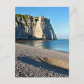 strand en klif van Etretat in Frankrijk Briefkaart (Voorkant)