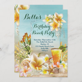 Strand en Luau Party Uitnodigingen