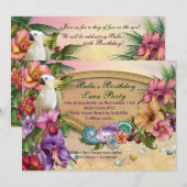 Strand en Luau Party Uitnodigingen (Voorkant / Achterkant)