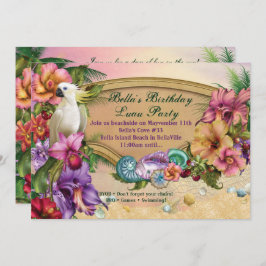 Strand en Luau Party Uitnodigingen