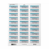 Strand en Oceaan Aangepaste Retouradreslabels Etiket (Full Sheet)