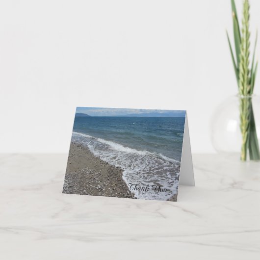Strand en Oceaan Dank Je Bedankkaart (Voorkant)