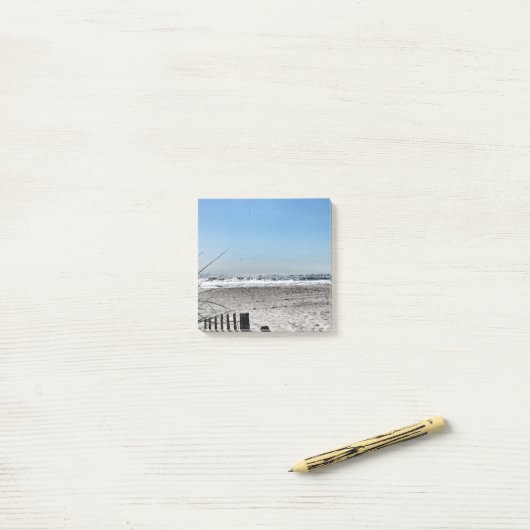 Strand en oceaan post-it® notes (Op bureau)