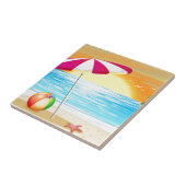 Strand en oceaan tegeltje (Zijkant)