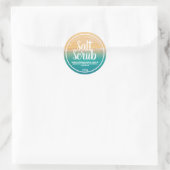 Strand en oceaan zout scrub labels (Tas)