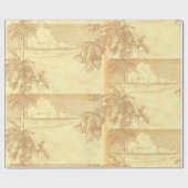  strand en palmbomen Etsen Gift Label Cadeaupapier (Vlak)