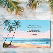 Strand- en palmbomen Tropisch Visitekaartje