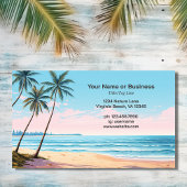 Strand- en palmbomen Tropisch Visitekaartje