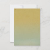 Strand en palmen bruiloft RSVP Kaartje (Achterkant)