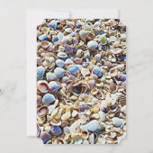 Strand en Seashells bruiloft uitnodigingen (Achterkant)